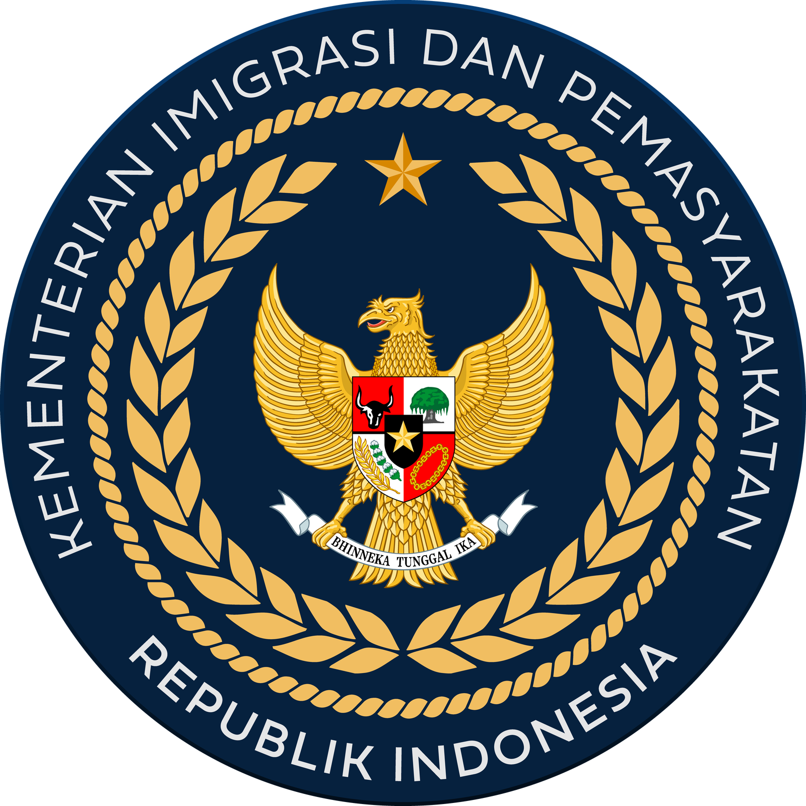 Logo Kementerian Imigrasi dan Pemasyarakatan Republik Indonesia